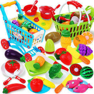 宝宝切水果蔬菜玩具儿童切菜玩具套切切乐男孩过家家玩具女孩